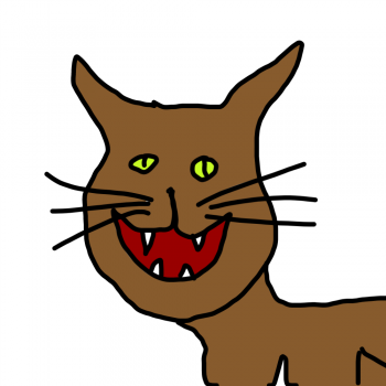 Un chat très heureux