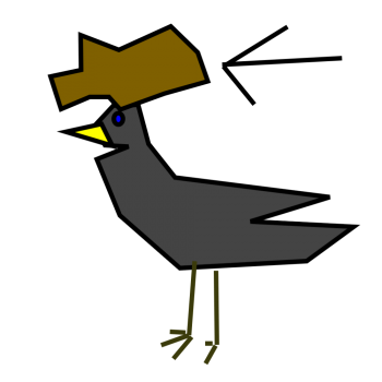 Pigeon avec caca sur la tête