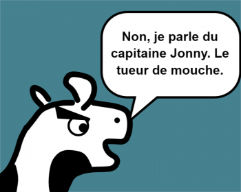 Non, je parle du capitaine Jonny. Le tueur de mouche.